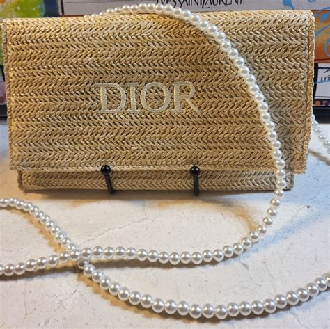 DIOR RAFFIA CLUTCH FOR  